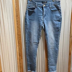 Fashion Nova Blue Ankle Jeans